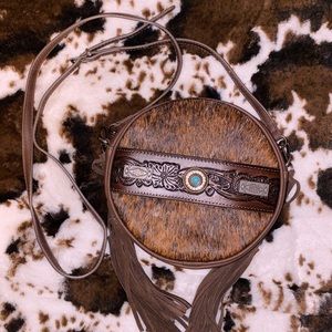 Trinity Ranch - Western cowhide purse